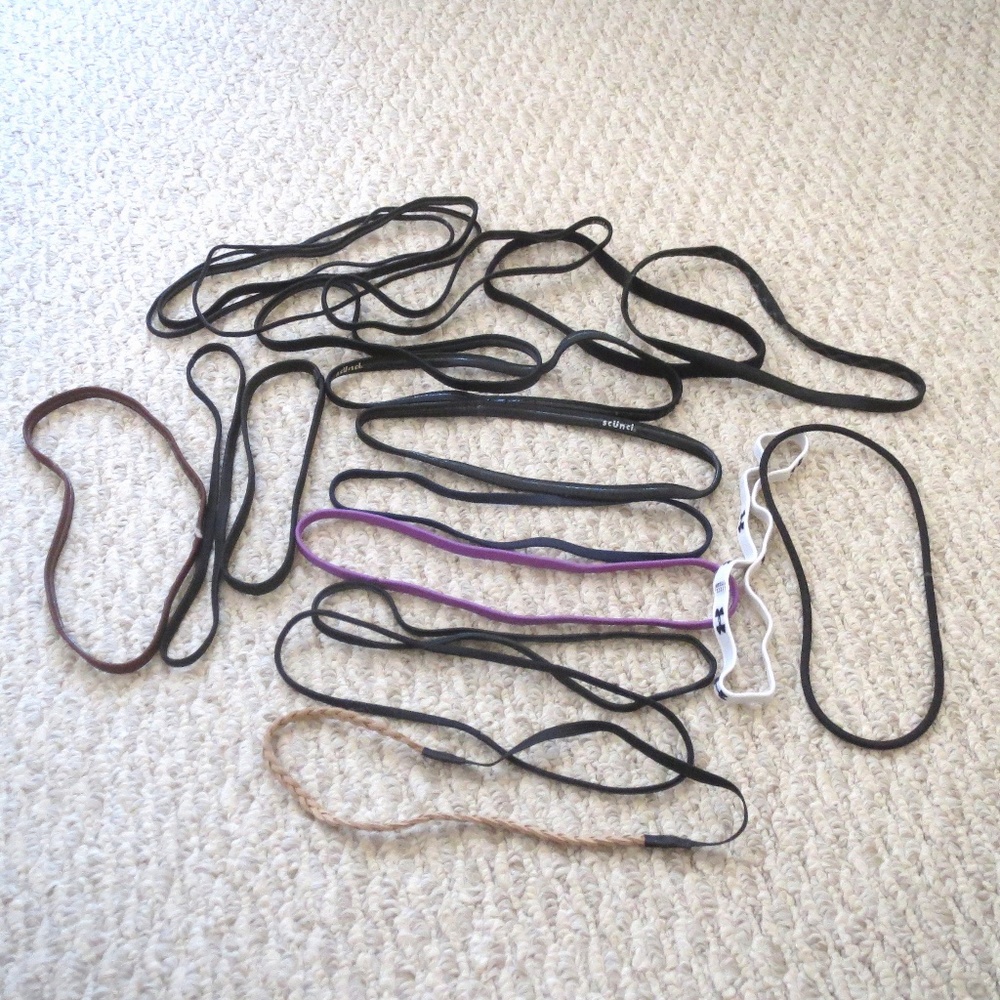 UNDER ARMOUR SCUNCI SET OF 19 SPORT ELASTIC HEADBANDS